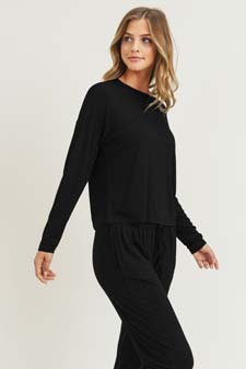 Women's Dropped Shoulder Long Sleeve Top style 3