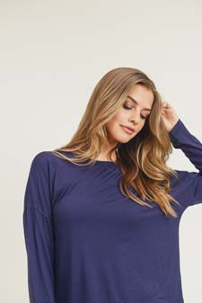 Women's Dropped Shoulder Long Sleeve Top style 6