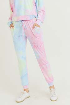 Women’s Long Sleeve Top and Jogger Tie Dye Set style 7