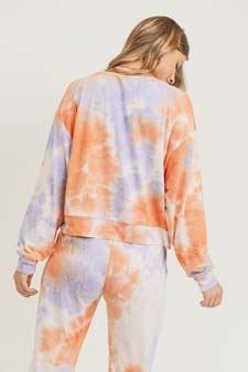 Women’s Long Sleeve Top and Jogger Tie Dye Set style 7