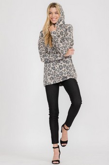 Women’s Standout Leopard Printed Hoodie style 6