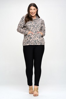 Women’s Standout Leopard Printed Hoodie style 5