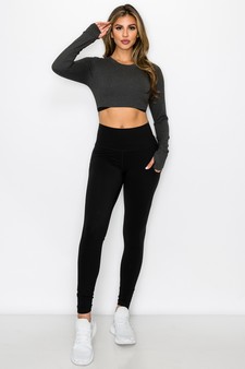 Women's Seamless Athleisure Long Sleeve Top style 4