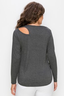 Women’s Almond Cut out Long Sleeve style 3