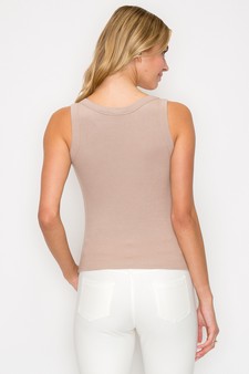 Women’s Soft Ribbed Scoop Neck Tank (Large only) style 3
