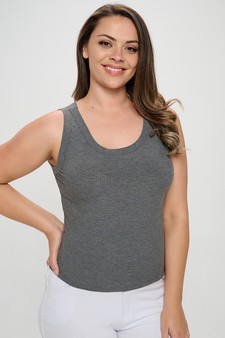 Women’s Soft Ribbed Scoop Neck Tank (XL only) style 4