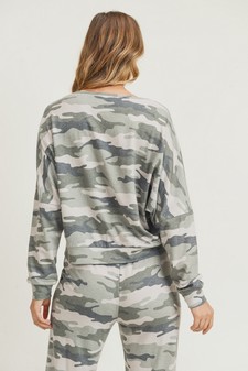 Women's French Terry Long Sleeve Vintage Camo Set style 6