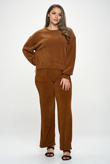 Women's Relaxed Ribbed Corduroy Set (XL only) style 5