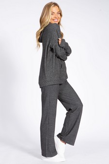Women's Ultra Soft Hoodie with Thumb Hole & Pants Set style 2