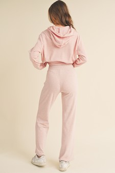 Women's Ultra Soft Hoodie with Thumb Hole & Pants Set style 3