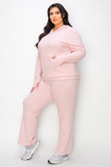 Women's Ultra Soft Hoodie with Thumb Hole & Pants Set style 5