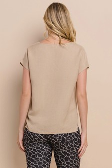 Women’s Airy Bliss: Linen Relaxed Top style 3