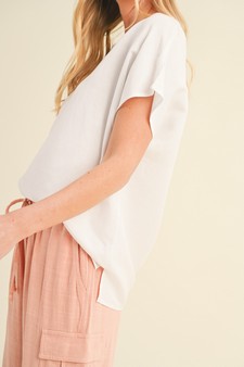 Women’s Airy Bliss: Linen Relaxed Top style 2