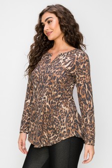 Women’s Soft Spot Leopard Print Long Sleeve style 2