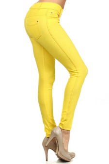 Women's Cotton-Blend 5-Pocket Skinny Jeggings style 2